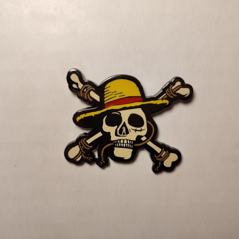 One Piece Straw Hats Luffy Enamel Pin Official Collectible Mystery Badge Series